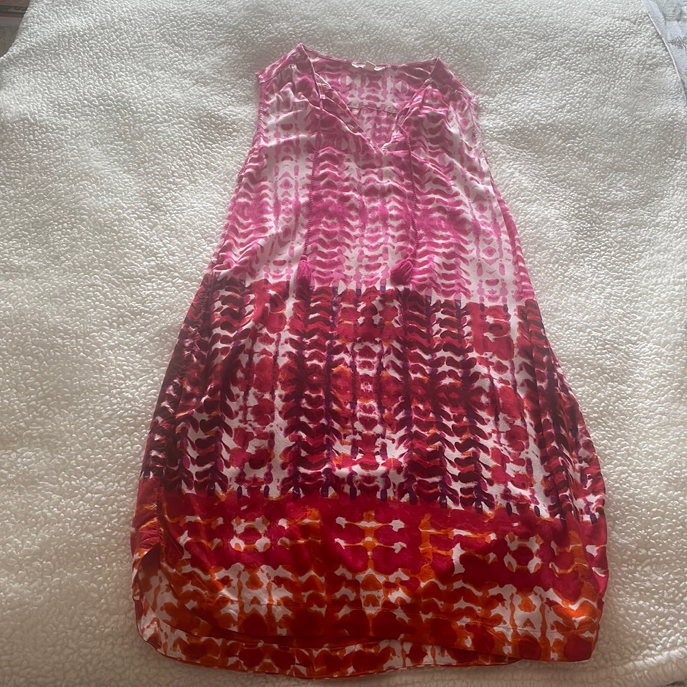 Beach lunch lounge collection girls medium dress with tassels 35” inches long